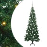 Arbre de Noël artificiel d'angle Vert 180 cm PVC et métal 544048544048
