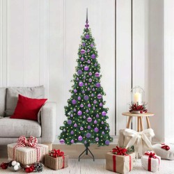 Arbre de Noël artificiel d'angle Vert 180 cm PVC et métal 544049544049