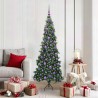 Arbre de Noël artificiel d'angle Vert 180 cm PVC et métal 544049544049
