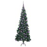 Arbre de Noël artificiel d'angle Vert 180 cm PVC et métal 544049544049