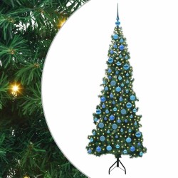Arbre de Noël artificiel d'angle Vert 180 cm PVC et métal 544050544050