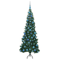 Arbre de Noël artificiel d'angle Vert 180 cm PVC et métal 544050544050