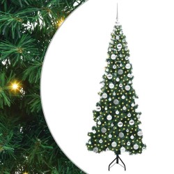 Arbre de Noël artificiel d'angle Vert 180 cm PVC et métal 544051544051