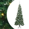 Arbre de Noël artificiel d'angle Vert 180 cm PVC et métal 544051544051