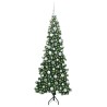 Arbre de Noël artificiel d'angle Vert 180 cm PVC et métal 544051544051
