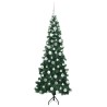 Arbre de Noël artificiel d'angle Vert 180 cm PVC et métal 544051544051