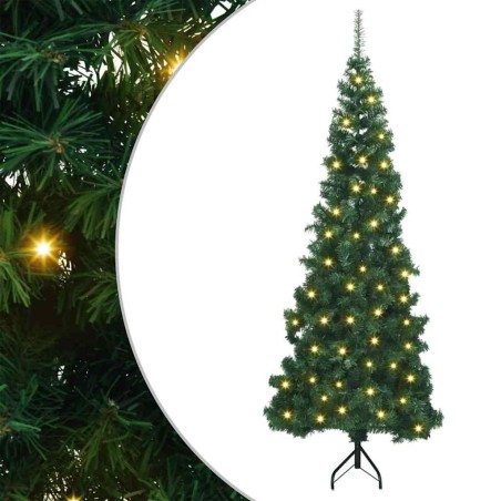 Arbre de Noël artificiel d'angle Vert 180 cm PVC et métal 544052544052