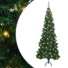 Arbre de Noël artificiel d'angle Vert 180 cm PVC et métal 544052544052