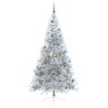 Sapin de Noël artificiel pré-éclairé Argent 240 cm PET 544053544053