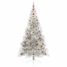 Sapin de Noël artificiel pré-éclairé Argent 240 cm PET 544054544054