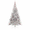 Sapin de Noël artificiel pré-éclairé Argent 240 cm PET 544054544054