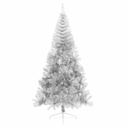 Sapin de Noël artificiel pré-éclairé Argent 240 cm PET 544057544057