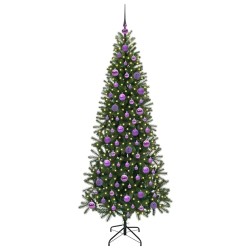Sapin de Noël artificiel avec 300 LED Vert 180 cm PE et PVC 544059544059