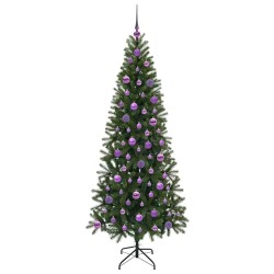 Sapin de Noël artificiel avec 300 LED Vert 180 cm PE et PVC 544059544059