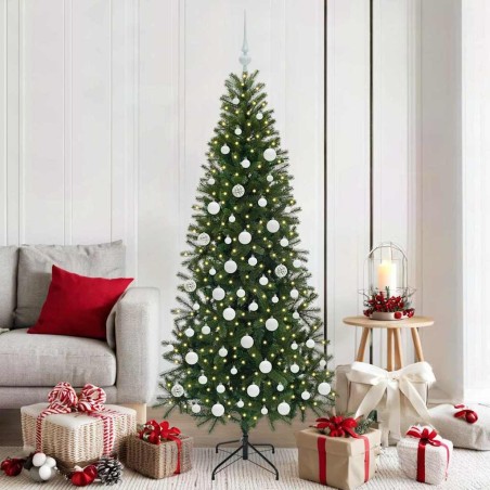 Sapin de Noël artificiel avec 300 LED Vert 180 cm PE et PVC 544060544060
