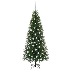 Sapin de Noël artificiel avec 300 LED Vert 180 cm PE et PVC 544060544060