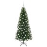Sapin de Noël artificiel avec 300 LED Vert 180 cm PE et PVC 544060544060