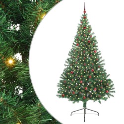 Sapin de Noël artificiel pré-éclairé Vert 240 cm PVC 544061544061