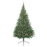 Sapin de Noël artificiel pré-éclairé Vert 240 cm PVC 544061544061