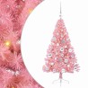 Sapin de Noël artificiel pré-éclairé Rose 120 cm PVC 544062544062