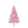 Sapin de Noël artificiel pré-éclairé Rose 120 cm PVC 544062544062