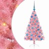 Sapin de Noël artificiel pré-éclairé Rose 120 cm PVC 544063544063