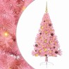Sapin de Noël artificiel pré-éclairé Rose 150 cm PVC 544066544066