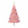 Sapin de Noël artificiel pré-éclairé Rose 150 cm PVC 544066544066