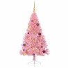 Sapin de Noël artificiel pré-éclairé Rose 150 cm PVC 544066544066