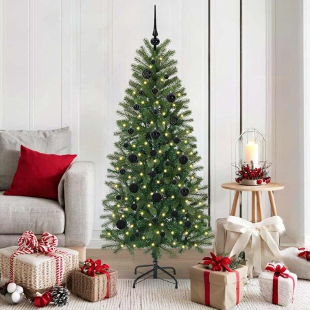 Sapin de Noël artificiel avec 150 LED Vert 150 cm PE et PVC 544071544071