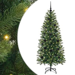 Sapin de Noël artificiel avec 150 LED Vert 150 cm PE et PVC 544071544071
