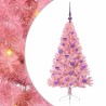 Sapin de Noël artificiel pré-éclairé Rose 120 cm PVC 544073544073