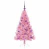 Sapin de Noël artificiel pré-éclairé Rose 120 cm PVC 544073544073