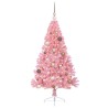 Sapin de Noël artificiel pré-éclairé Rose 150 cm PVC 544074544074