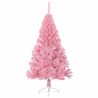 Sapin de Noël artificiel pré-éclairé Rose 150 cm PVC 544074544074