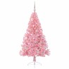 Sapin de Noël artificiel pré-éclairé Rose 150 cm PVC 544076544076