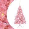 Sapin de Noël artificiel pré-éclairé Rose 120 cm PVC 544078544078