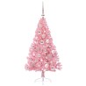 Sapin de Noël artificiel pré-éclairé Rose 120 cm PVC 544078544078