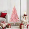 Sapin de Noël artificiel pré-éclairé Rose 120 cm PVC 544079544079