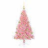 Sapin de Noël artificiel pré-éclairé Rose 120 cm PVC 544079544079