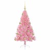 Sapin de Noël artificiel pré-éclairé Rose 120 cm PVC 544079544079