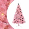 Sapin de Noël artificiel pré-éclairé Rose 150 cm PVC 544080544080