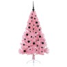 Sapin de Noël artificiel pré-éclairé Rose 150 cm PVC 544080544080