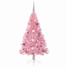 Sapin de Noël artificiel pré-éclairé Rose 150 cm PVC 544082544082