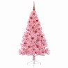 Sapin de Noël artificiel pré-éclairé Rose 150 cm PVC 544083544083
