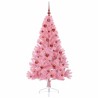 Sapin de Noël artificiel pré-éclairé Rose 150 cm PVC 544083544083