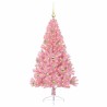 Sapin de Noël artificiel pré-éclairé Rose 150 cm PVC 544084544084