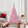 Sapin de Noël artificiel pré-éclairé Rose 150 cm PVC 544086544086
