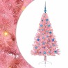 Sapin de Noël artificiel pré-éclairé Rose 150 cm PVC 544086544086