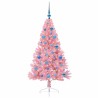Sapin de Noël artificiel pré-éclairé Rose 150 cm PVC 544086544086